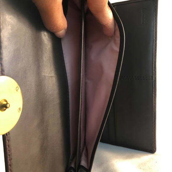 Coach Trifold Wallet w/ Gold Coach Monogram(USED) - Picture 6 of 7